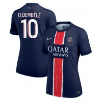 Paris Saint-Germain Ousmane Dembele #10 Fotballklær Hjemmedrakt Dame 2024-25 Kortermet